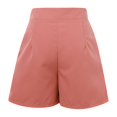 thumbnail image 6 of BYHONG Women's Wide Leg High Waisted Shorts Summer Casual A Line Shorts With Pockets Womens Pants Red XL, 6 of 9