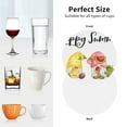 thumbnail image 6 of Kdxio Hello Summer Gnome Funny Coasters,4 Pcs Leather Coasters,Housewarming Gifts,Protect Furniture from Water Marks Scratch and Damage, 6 of 6