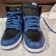 thumbnail image 3 of Jo r-dan 1 Dark Marina Blue 555088 404 Black Blue White Sz Men's 12, 3 of 6