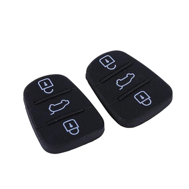 MasteelfCA 2pcs Practical Car Key Shell 3 Buttons Folding Remote Auto Key Fob Case for Hyundai I10 I20 I30 (Black)