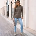 thumbnail image 2 of SUNBS Long Sleeve Shirts for Women Casual Work Tops Crewneck Blouses Loose Fit Clothes Trendy, 2 of 8