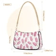 thumbnail image 3 of FORMRS Womens Shoulder Bag with Chain Strap Clutch Purse Cute Tote Handbag, Pink Popsicle Pattern, 3 of 7