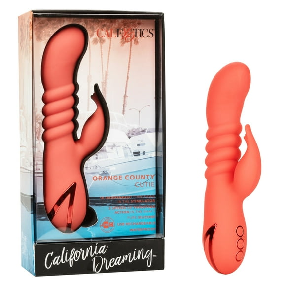 California Dreaming Orange County Cutie Rabbit Vibromasseur, Orange