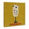 thumbnail image 3 of Stupell Industries Purrsecco Cat Wine Animals Painting Wrapped Canvas Canvas Art Print Wall Art, 36 x 36, 3 of 7