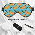 thumbnail image 3 of Uemuo Hot Dog 5 Pattern Sleep Eye Mask - Light Blocking Sleep Mask Blocking Out Light Perfectly, Soft and Comfortable Night Eye Mask, Eye Blinder, 3 of 7