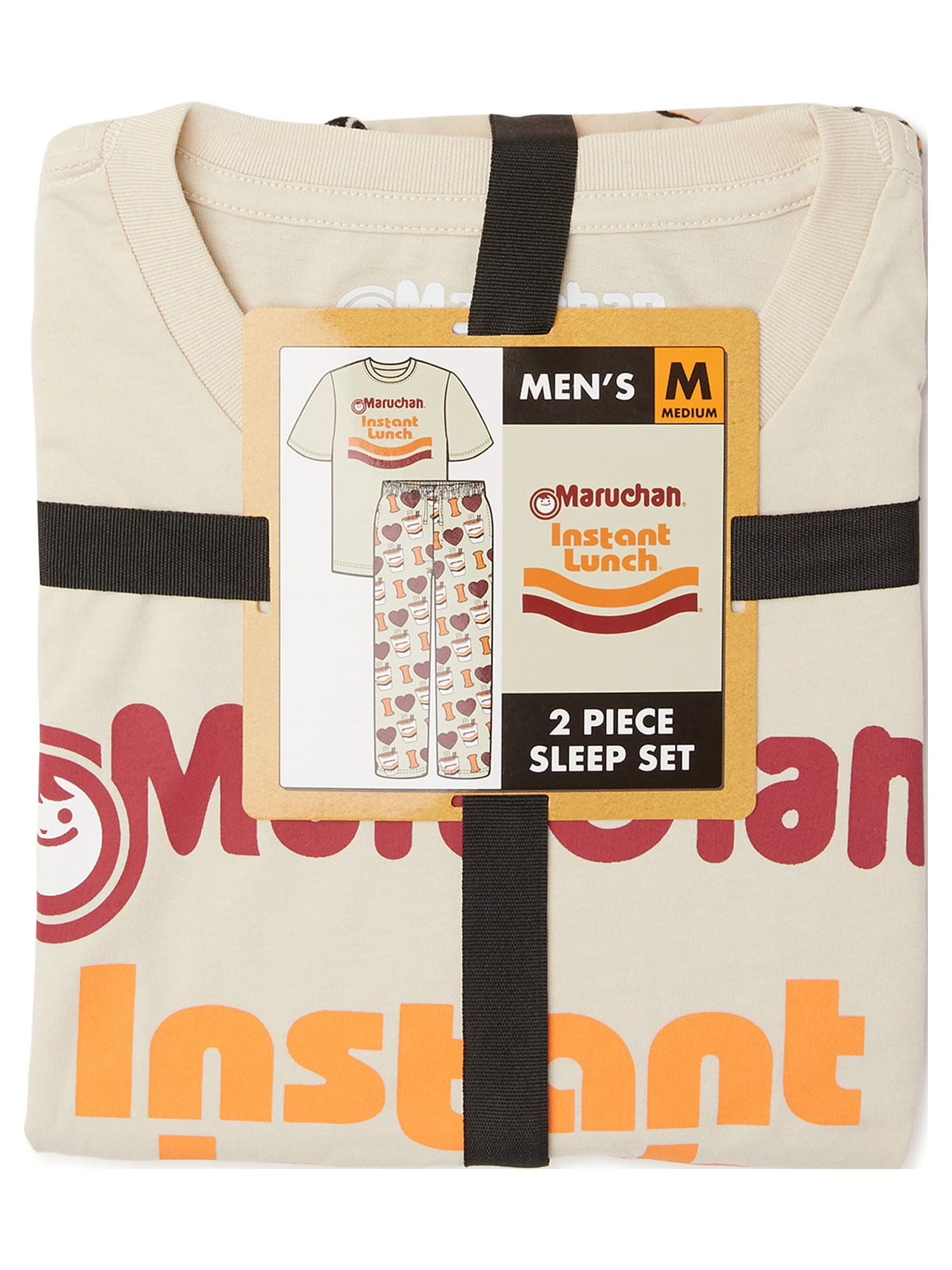 Maruchan Men's Sleepwear Set, 2-Piece, Size S-2XL