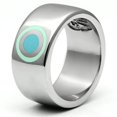 thumbnail image 3 of Luxe Jewelry Designs Women's Stainless Steel Ring with Blue and Green Epoxy - Size 7 (Pack of 3), 3 of 3
