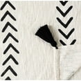 thumbnail image 2 of Laddha Home Designs Black and White Chevron Throw Blanket 50" x 60", 2 of 9