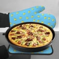 thumbnail image 7 of KLL Duck Swimming Pattern Oven Mitts and Pot Holders 2pcs Sets for Kitchen, Oven Mitt Heat Resistant 536°F, Oven Gloves for Kitchen,Cooking and Baking, 7 of 7
