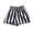 0##Black923, variant on Girls Summer Striped Shorts Pull On Breathable Soft Play Shorts, Black, Sizes 3M-6Y