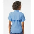 thumbnail image 4 of Columbia Women's PFG Tamiami Short Sleeve Shirt in White Cap Blue - Size XS, 4 of 5