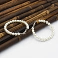 thumbnail image 4 of Pendiente De Perla De Imitaci Blanco Pendientes De Boda Grandes Y Sunnimix Pendientes de perlas redondas, 4 of 8