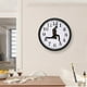 thumbnail image 5 of Reloj de pared moderno Sunnimix 10 pulgadas silencioso decorativo Negro, 5 of 8
