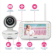 Refurbished VTech VM4261 Video Baby Monitor, Pan & Tilt Camera, Wide-Angle Lens