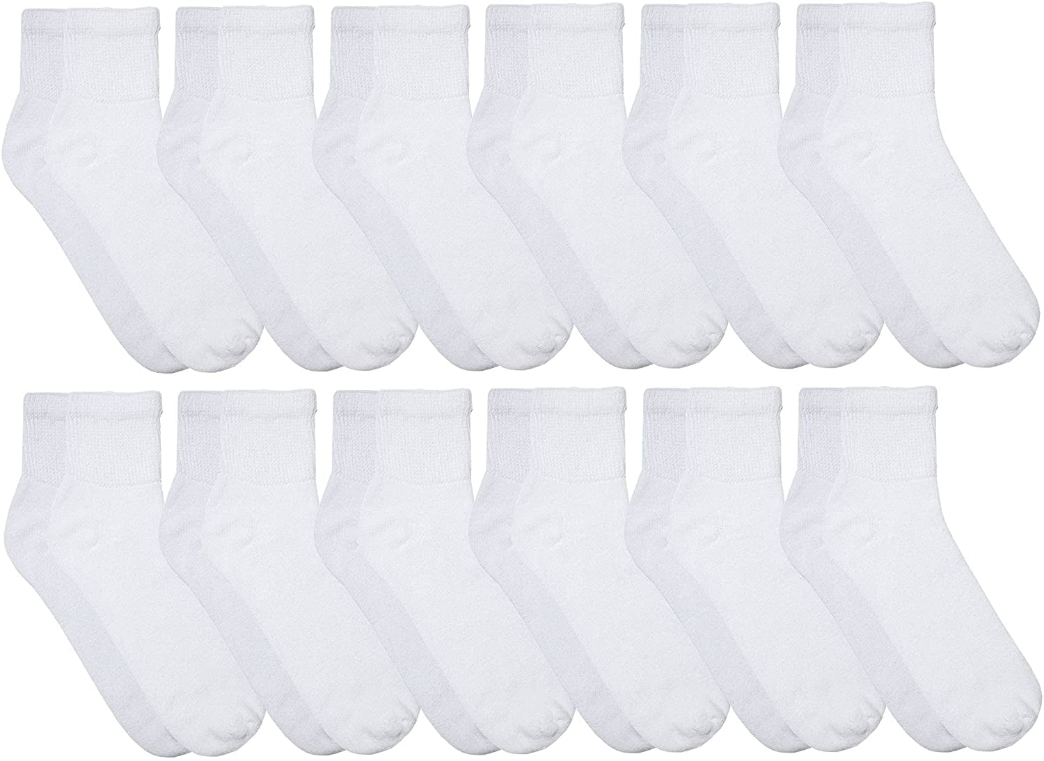 SOCKS'NBULK King Size Quarter Ankle Sock, Cotton, Big And Tall Extra