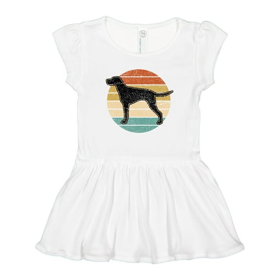 Inktastic Vizsla Dog Retro Sunset Girls Baby Dress