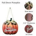 thumbnail image 2 of Pumpkin Door Plate Cartoon Door Hanger Sign for Home Decoration (White), 2 of 8