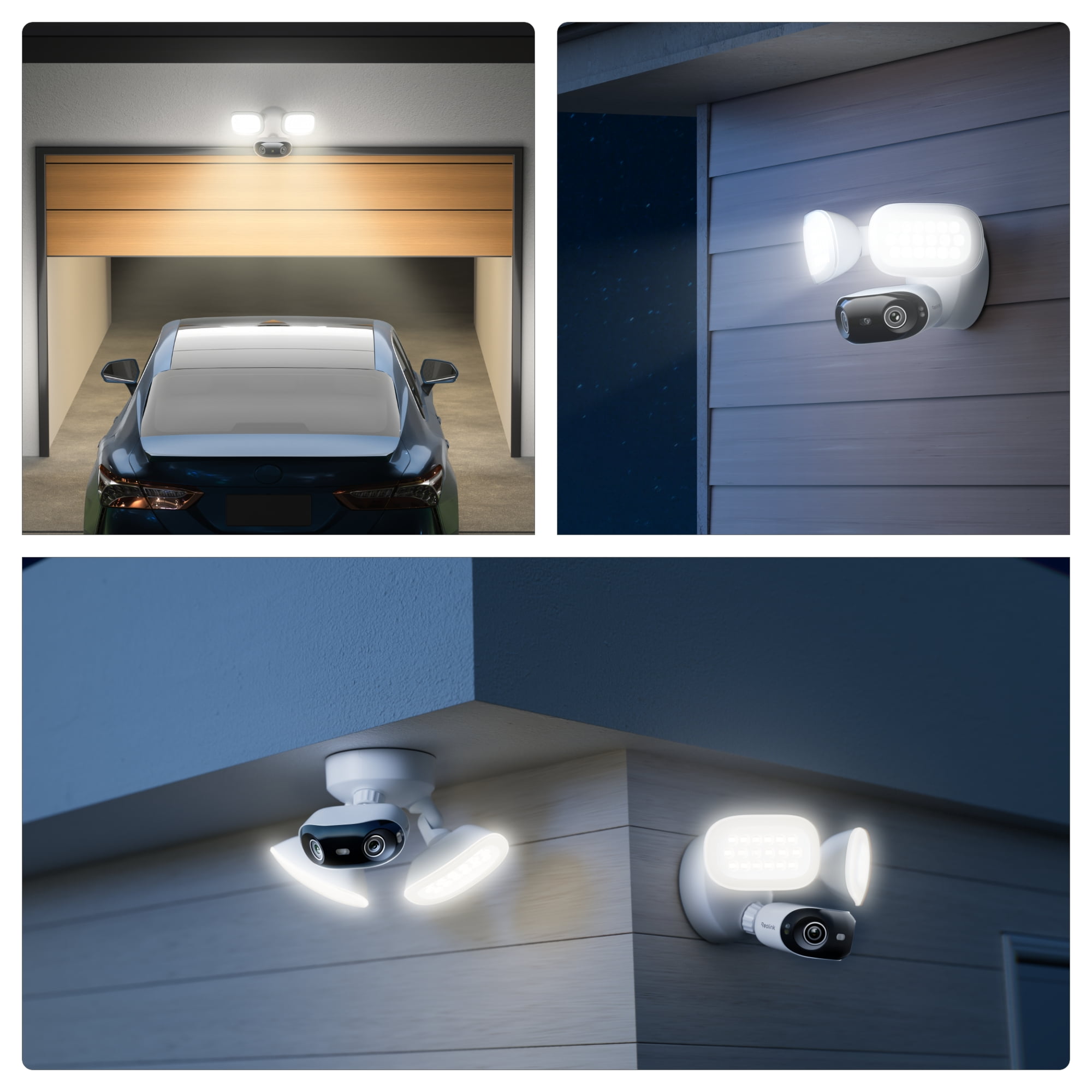 Reolink Elite Floodlight WiFi 4K 8MP 180° Security Camera, AI Detection, 24/7 Recording, Hardwired
