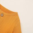 thumbnail image 5 of Gibobby Baby Onesies Comfortable Long Sleeved Crew Neck Bodysuit Color Ribbed 0 3 6 9 12 18 24Months Newborn Jumpsuit Soft Unisex Baby Clothes(0-3 Months,Yellow), 5 of 7