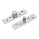 thumbnail image 2 of Bisagras ocultas de pivote de puerta de acero inoxidable de 75 mm y 3 pulgadas de longitud con rotación de 360 grados, 2 of 3