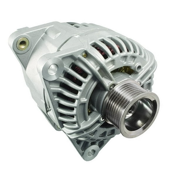 Detroit Axle - 5.9L Alternator for 2003 2004 2005 Dodge Ram 2500 3500, 2005 Ram 4000 [136 A/12V, CW Rotation, 8-Groove Pulley], Alternator with Pulley Replacement