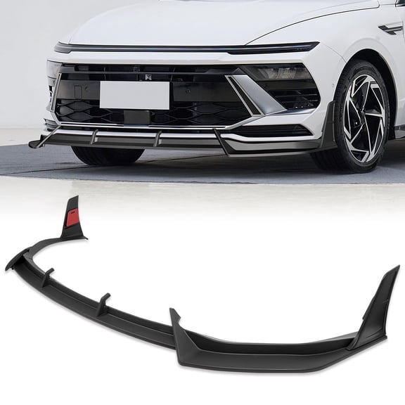 Stay Tuned Performance For 2024-2025 Hyundai Sonata Base Matt Black Front Bumper Lip Splitter Spoiler STP-Style