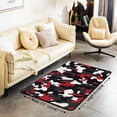 thumbnail image 3 of Boys Camo Area Rug, Abstract Art Colorful Red Non Slip Accent Rug For Living Room, 3 of 6