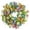Multicolor, variant on StlyGar 15 Inch Spring Wreath for Front Door with Timed LED Light, Summer Wreath with Wildflower Daisy Butterfly and Green Eucalyptus Leaves for Indoor Outdoor Farmhouse Home Decor