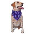 thumbnail image 6 of Dog Bandanas, Yellow Fish Purple Jellyfish Adjustable Dog Scarf Triangle Bib Handkerchief Accessories for Small Medium Large Dogs, Cats, Pets, 6 of 6