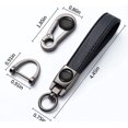 thumbnail image 2 of Jinsinto Genuine Leather Key Chain Suit Keychain Keyring Family Present Black, 2 of 4