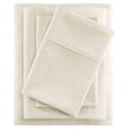 thumbnail image 1 of Beautyrest Ensembles de Draps Rafraîchissants en Satin de Coton et Polyester Contemporain Ivoire, 1 of 9