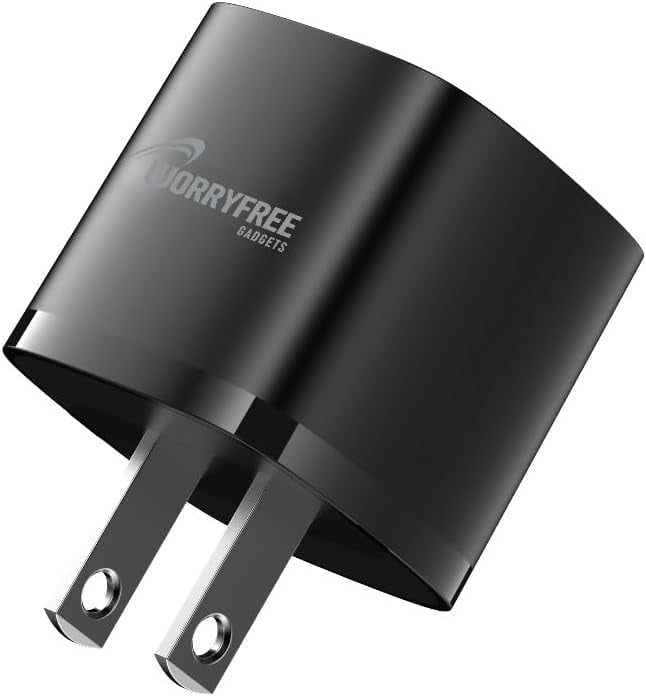 Worryfree Gadgets Qi2 3-In-1 Wireless Charging Station, 33w Travel Charger, Black