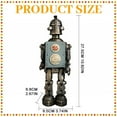 thumbnail image 3 of Qianduo Desk Decor Clearance Room Decor Retro Robot Statue Creative Mechanical Industrial Style Decoration Suitable for Home Bar Café Restaurant Cabinet and Display Window Bronze, 3 of 9