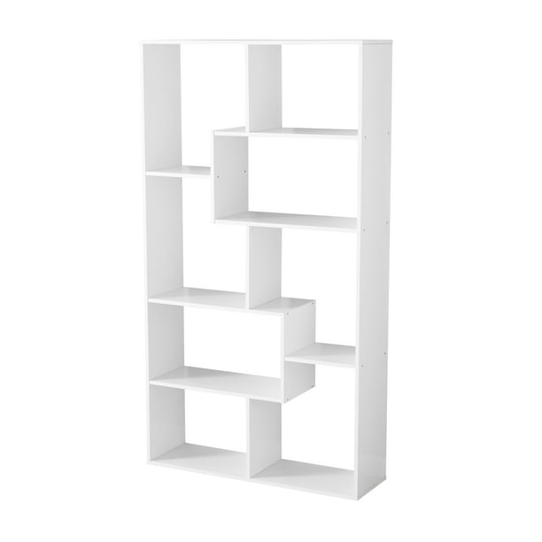 Mainstays Modern 8 Cube Bookcase White, Bookcase 8 Ft Tall