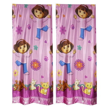  Dora  the Explorer Drapes Doras  Pets Long Curtain Set  