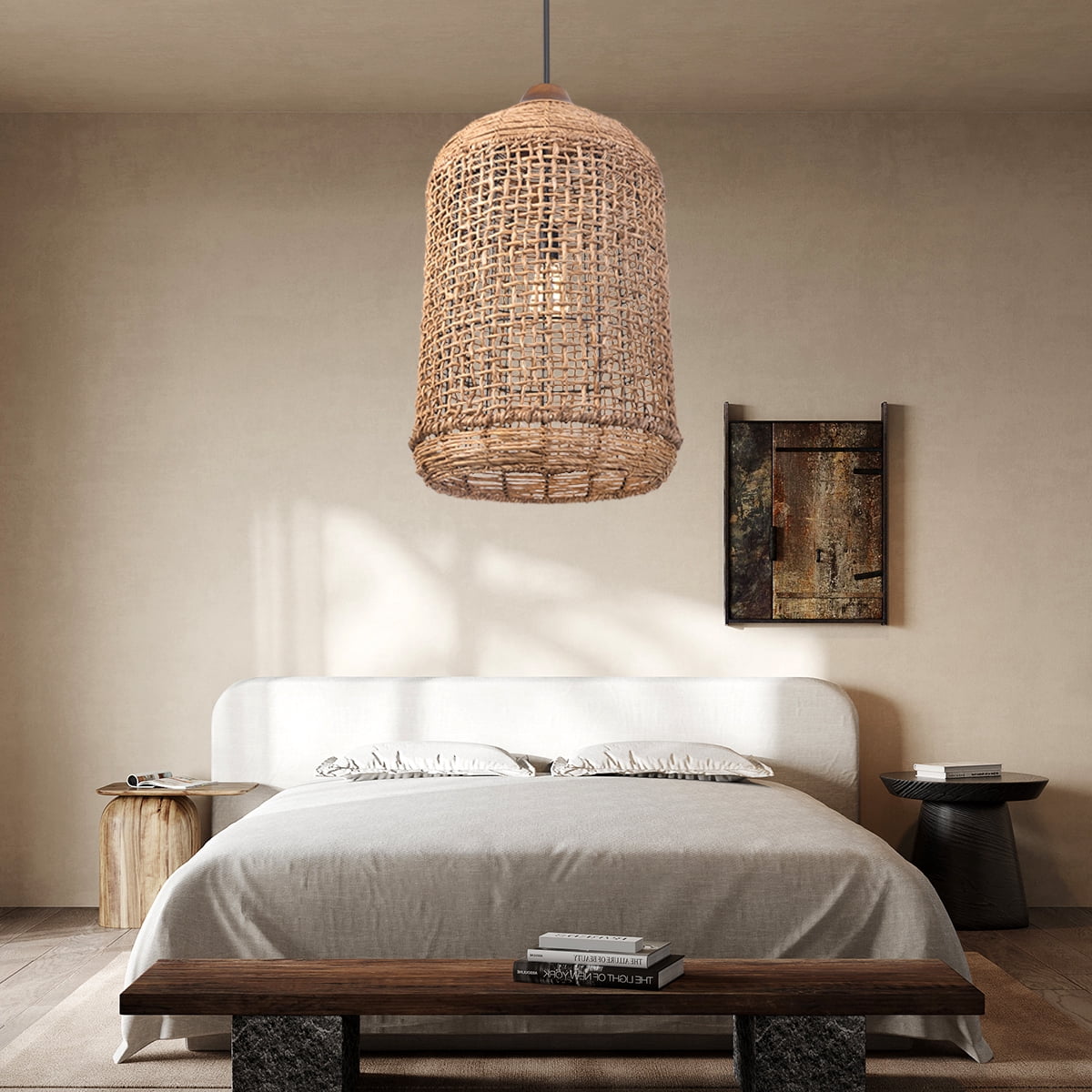 Arturesthome Brandy Koi Lampshade Hanging Ceiling Light Handmade Lampshade