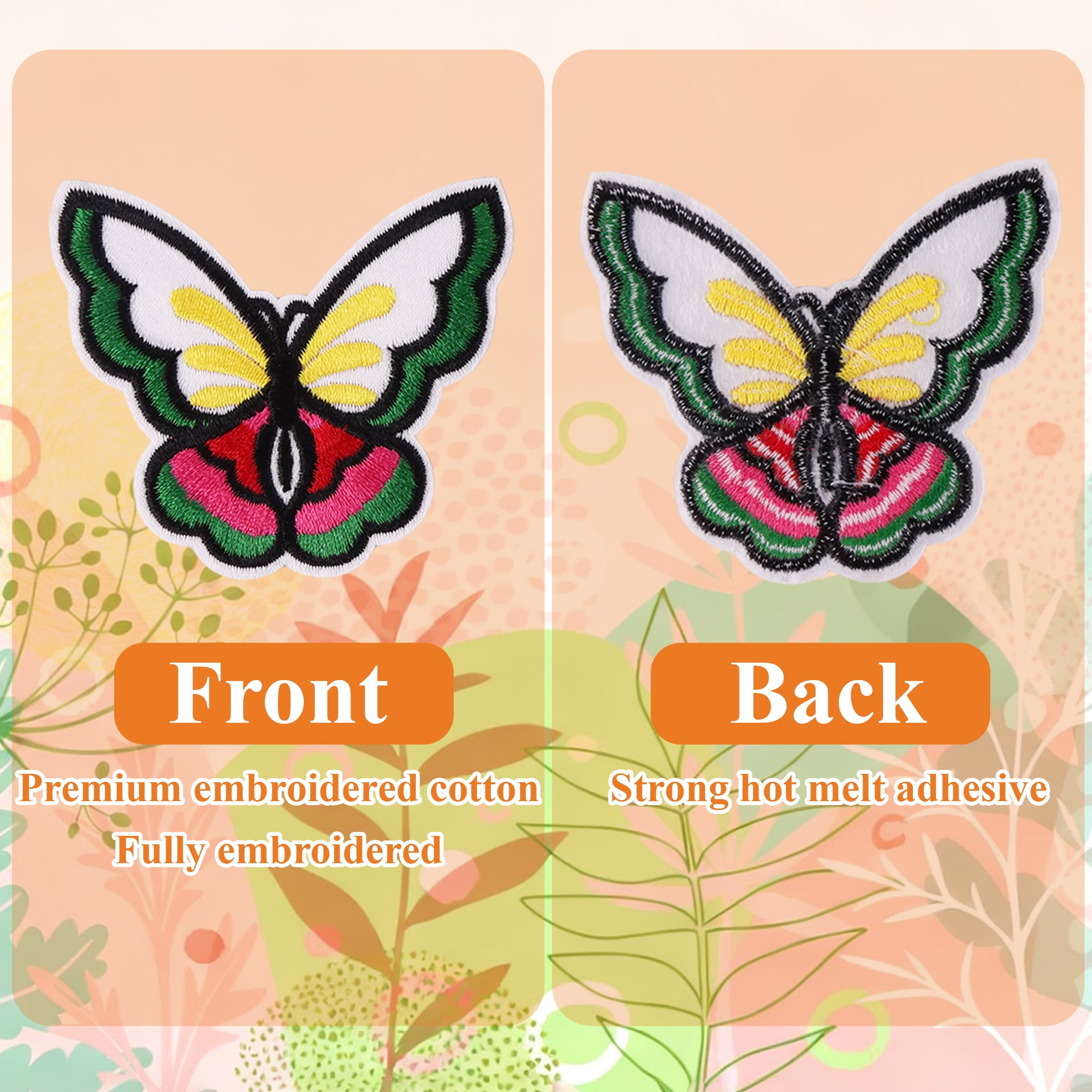 Yalumo 75Pcs Iron on Patches For Clothes, Random Assorted Styles Embroidered Patches Funny Iron on Patches Sew on/Iron on Patch Applique for Clothes, Dress, Hat, Jeans, DIY Accessories