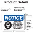 thumbnail image 2 of (2 Pack) Personal Respiratory Equipment Sign, 2 of 7