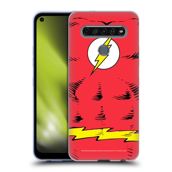 Head Case Designs Officially Licensed The Flash DC Comics Logo Costume Soft Gel Case Compatible with LG LG K61