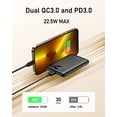 thumbnail image 3 of VEEKTOMX Mini Power Bank 10000mAh, 22.5W Fast Charging Small Portable Charger with PD 3.0 & QC 3.0,USB C Slim Lightweight iPhone Charger, Dual Output Compatible with iPhone, Samsung,Travel Must Haves, 3 of 5