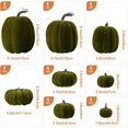 thumbnail image 5 of Flocked Artificial Pumpkins Fall Decorations, Fake Pumpkin for Autumn Harvest Halloween Thanksgiving Faux Pumpkins Home Table Decor 8 Pcs, 5 of 6