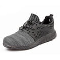thumbnail image 1 of Zapatillas de deporte para mujer Zapatos de trabajo de seguridad con punta de acero ligeros y transpirables 2d830-w, 1 of 5