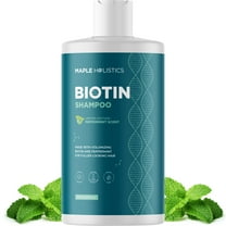 Volumizing Biotin Shampoo for Thinning Hair -Thin Hair Shampoo with Peppermint Argan and Essential Oils for Hair Care - Vegan Sulfate Free Shampoo for Damaged Dry Hair Paraben and Cruelty Free (Mint)
