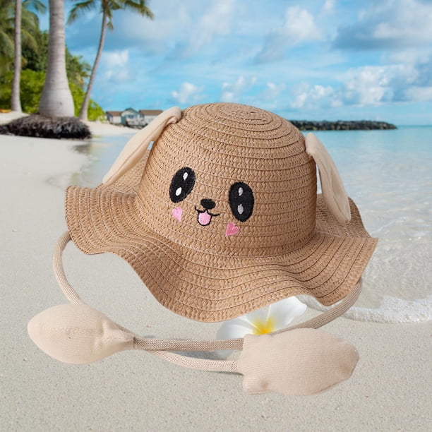 Oreja de conejo Sombrilla Sombrero de playa Sombrero de fiesta Protección solar de moda Gorra de pescador Sombrero para el sol para Fernando Sombrero de paja de verano