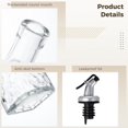 thumbnail image 3 of 3Pcs Coffee Syrup Dispensers, Vintage Decorative Glass Bottles, Oil and Vinegar Dispenser Set with Leak-Proof Lids, Pour Spouts for Coffee Syrup, Oil, Vinegar, Soy Sauce, 3 of 6