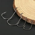 thumbnail image 4 of 300pcs Per Set Offset Fishing Hooks, Type 8 High Carbon Steel Soft Worm Fish Hooks, 4 of 10