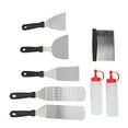 2024 Griddle Spatula 6Pcs Spatulas 2 Bottles Stainless Steel Sturdy