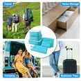 thumbnail image 4 of Unique Bargains 7 Pcs Zipper Design Packing Cube Set for Luggage Sky Blue, 4 of 5