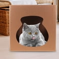 thumbnail image 2 of Cat Cardboard House Cat Scratch House Corrugate Paper Scratcher Box Cat Scratcher Toy, 2 of 8