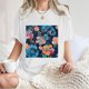 thumbnail image 4 of Faldas Cortas para Mujeres, Impresión de Flores Casual Oversized Camiseta de Manga Corta Top Hecho de 95% Poliéster 5% Spandex para Primavera Verano, Falda Corta de Verano, 4 of 7